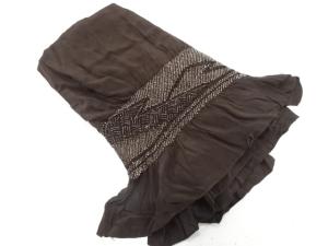 絞り　松皮菱に三崩し模様　男物兵児帯